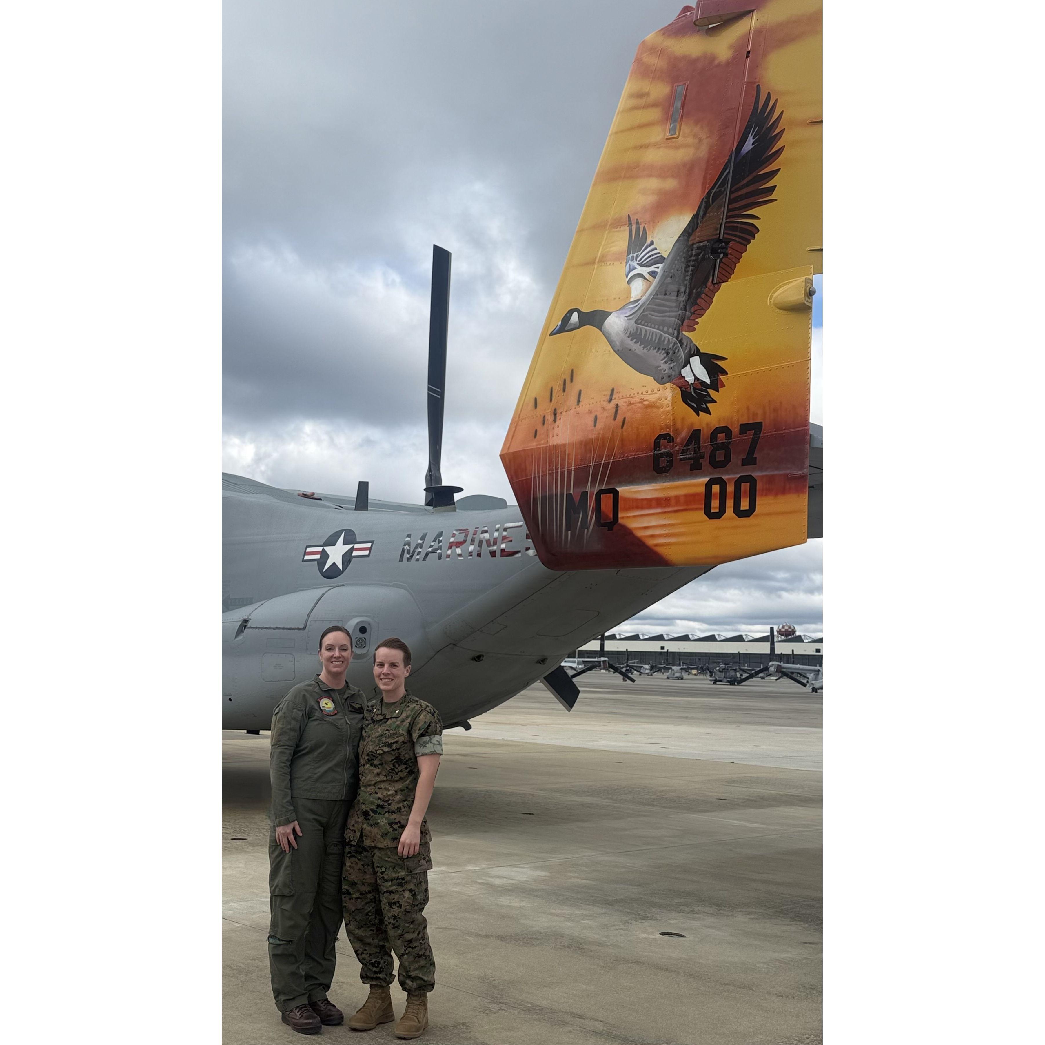 Saying goodbye to Sarah's squadron, April 2025