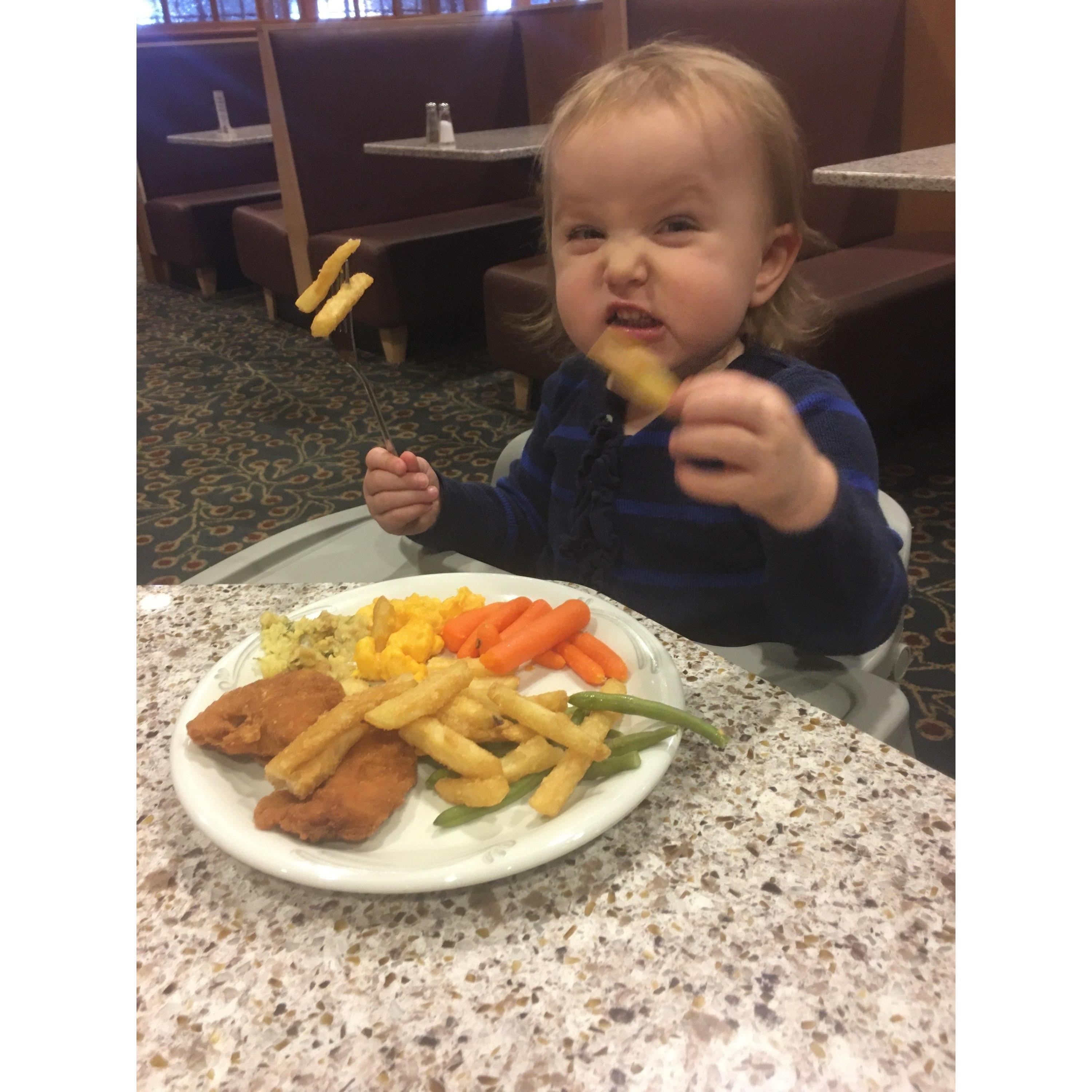 Adorable Ms Josephine brides youngest granddaughter