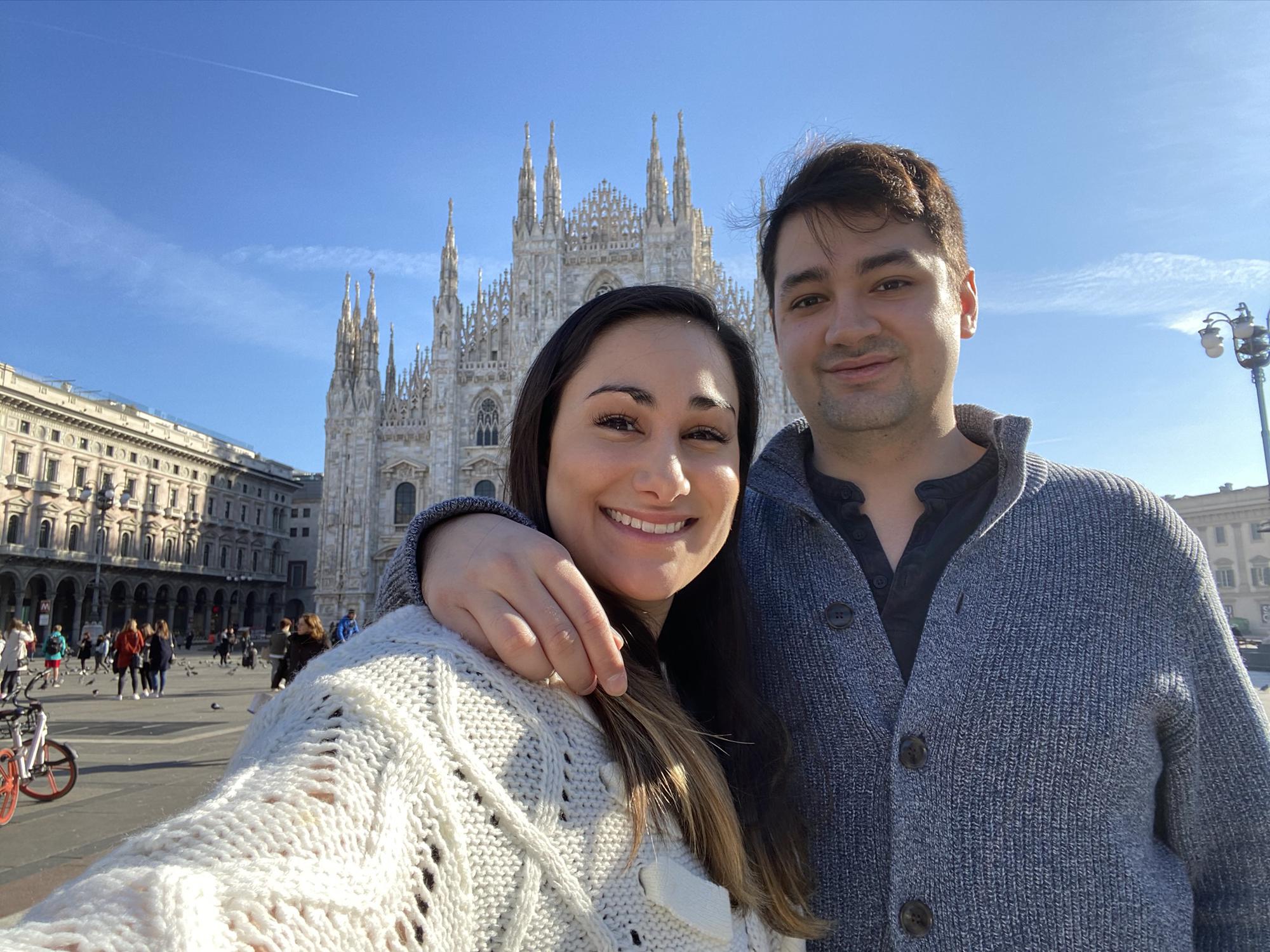 Visiting Milan before Covid shut down.