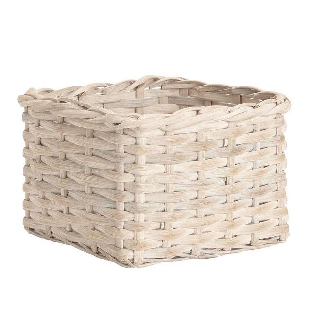 Aubrey Woven Basket, Utility - Whitewash