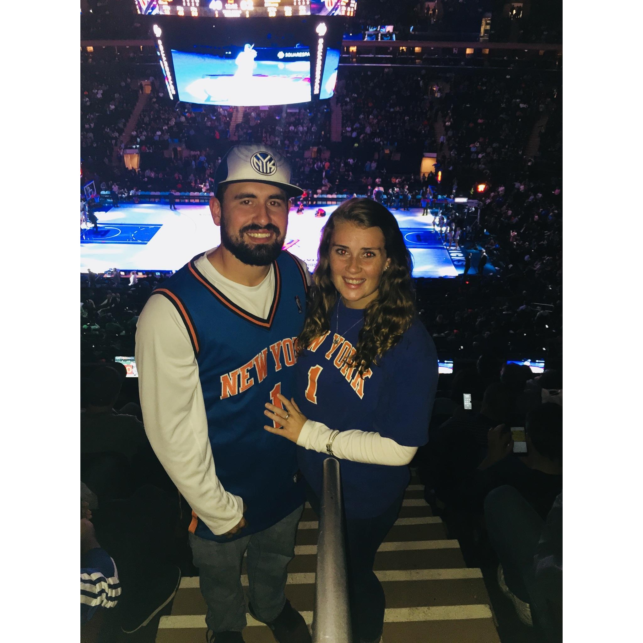 November 5th, 2017 - Our first Knicks game for Michael's birthday!