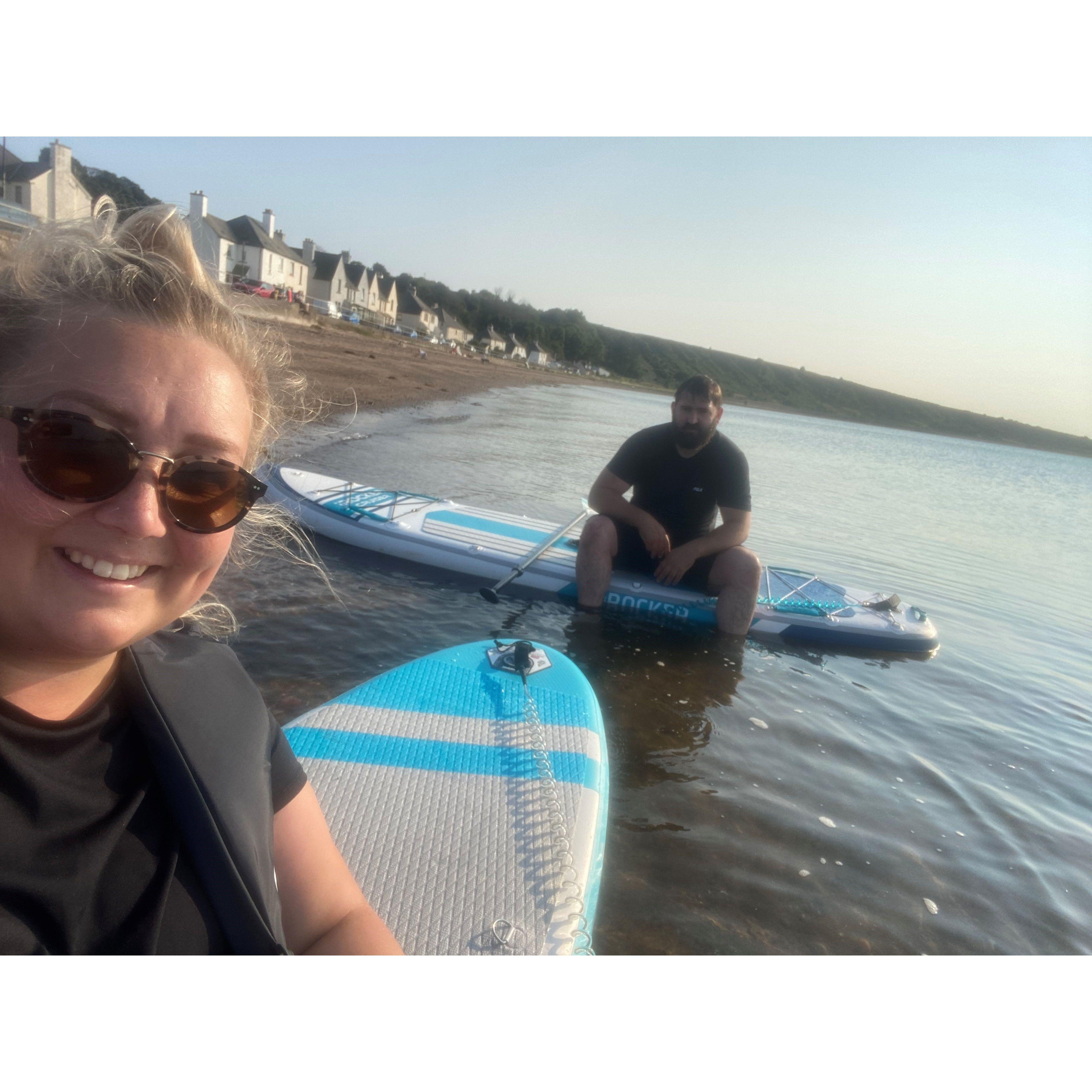 Paddleboarding in Crom - August 2021