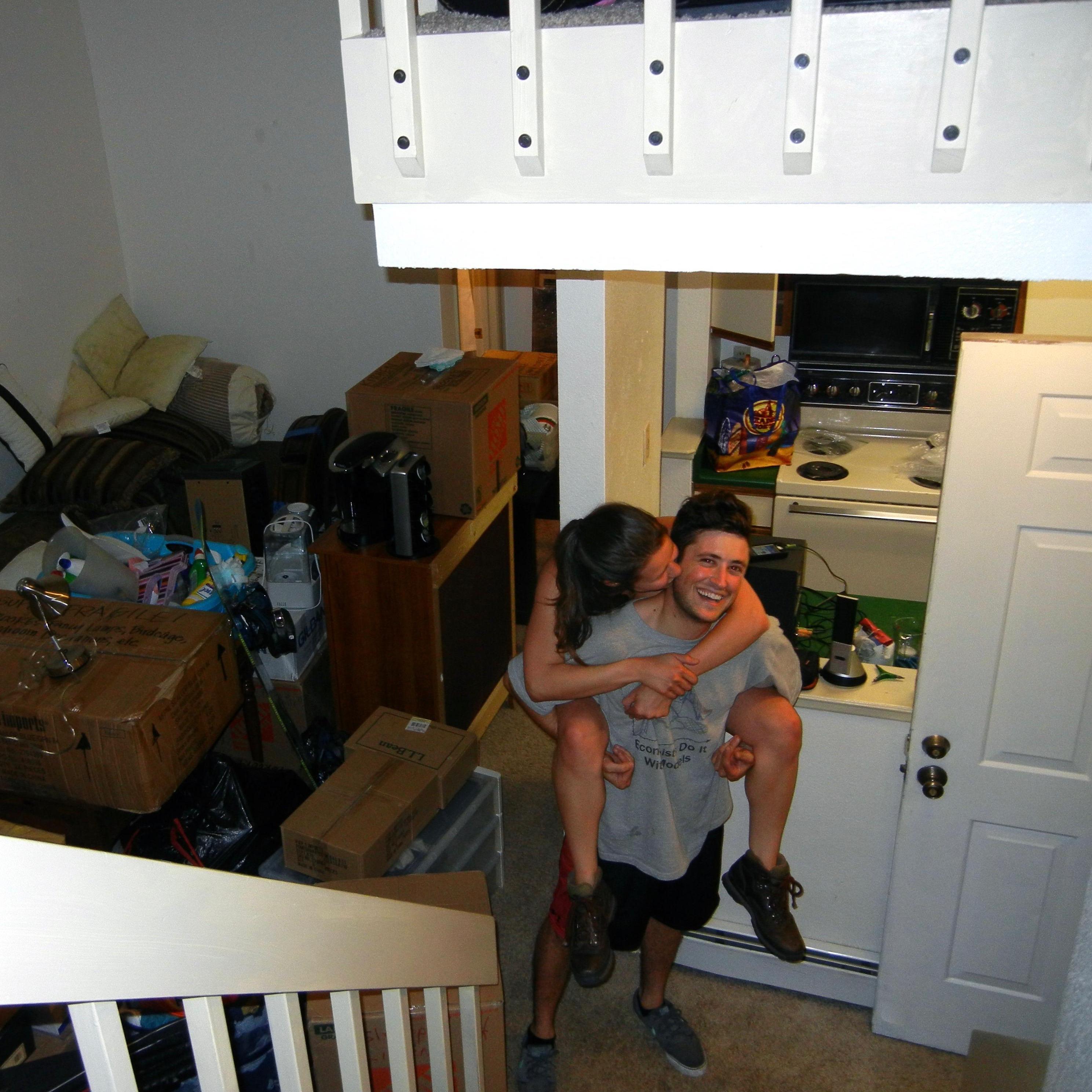 The day that we moved in to our first house together almost 6 years ago :)