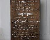 Unplugged Ceremony Sign | Wedding...