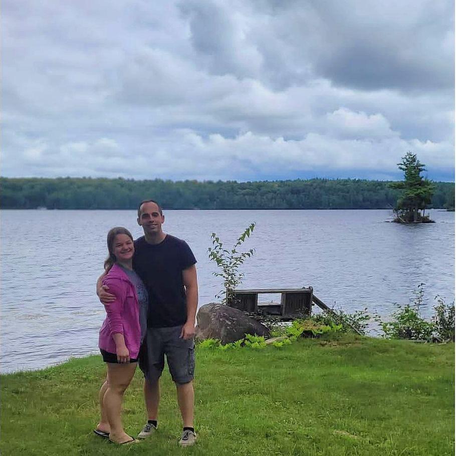 Overlooking Ahmic Lake in Canada.