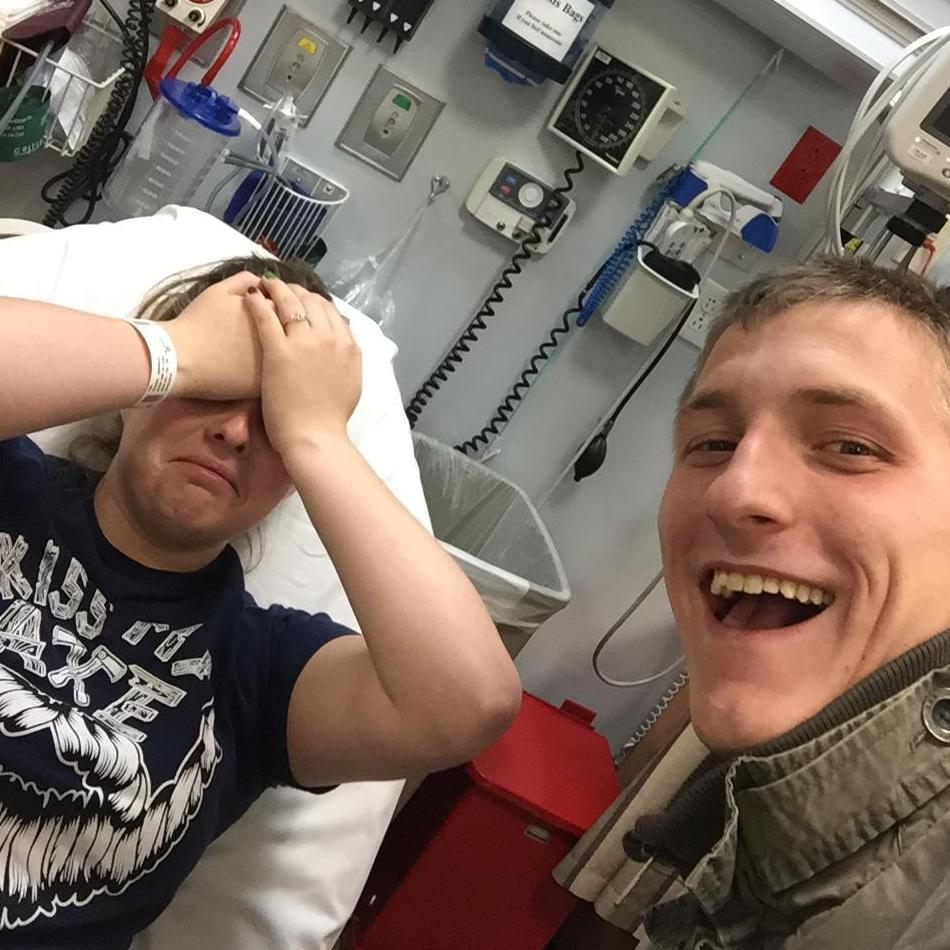 Lukas loves to make Amanda laugh when things are bad, just on this occasion, laughing made her hurt even more.