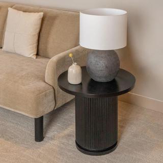 Octavia Pedestal Round Side Table