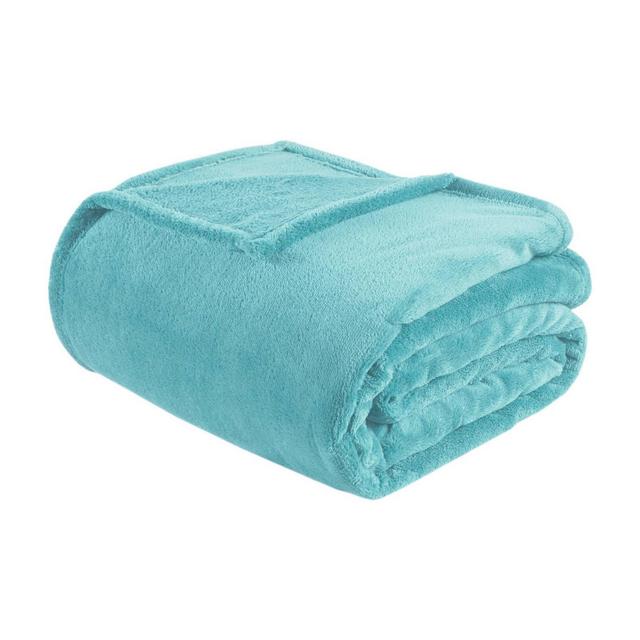 Microlight Plush Blanket (Full/(Queen)Aqua
