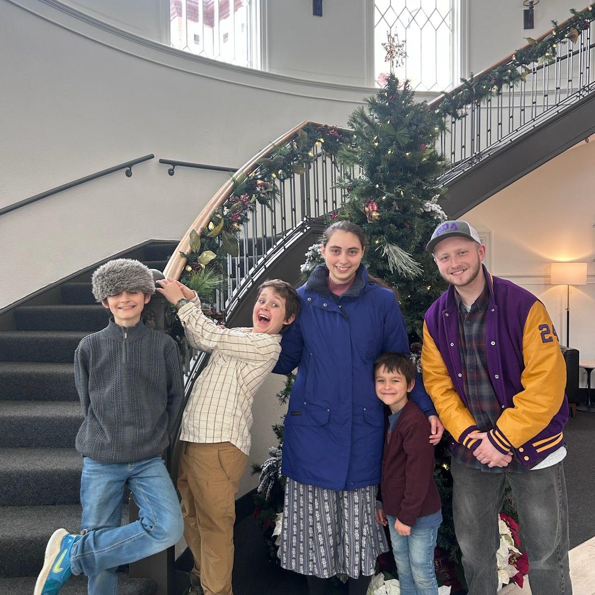 A welcome visit from dear nephews!