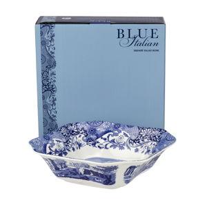 Blue Italian Square Salad Bowl