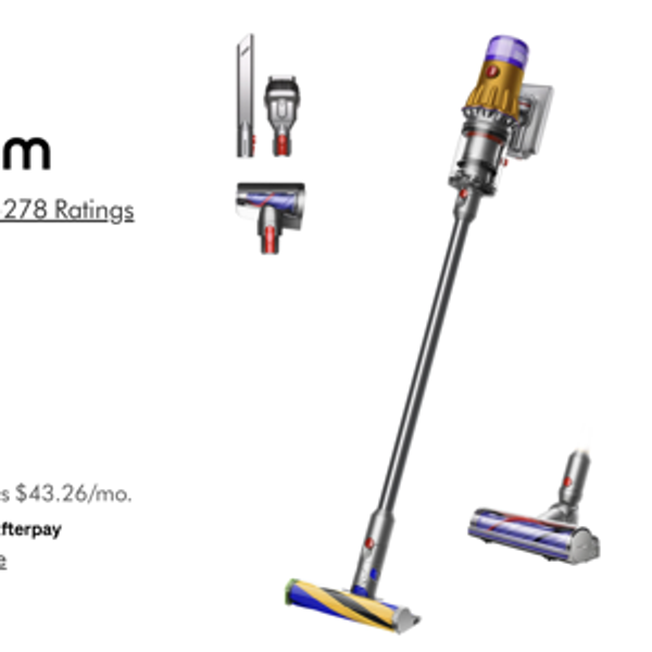 Dyson V12 Detect Slim (Yellow/Nickel) cordless vacuum