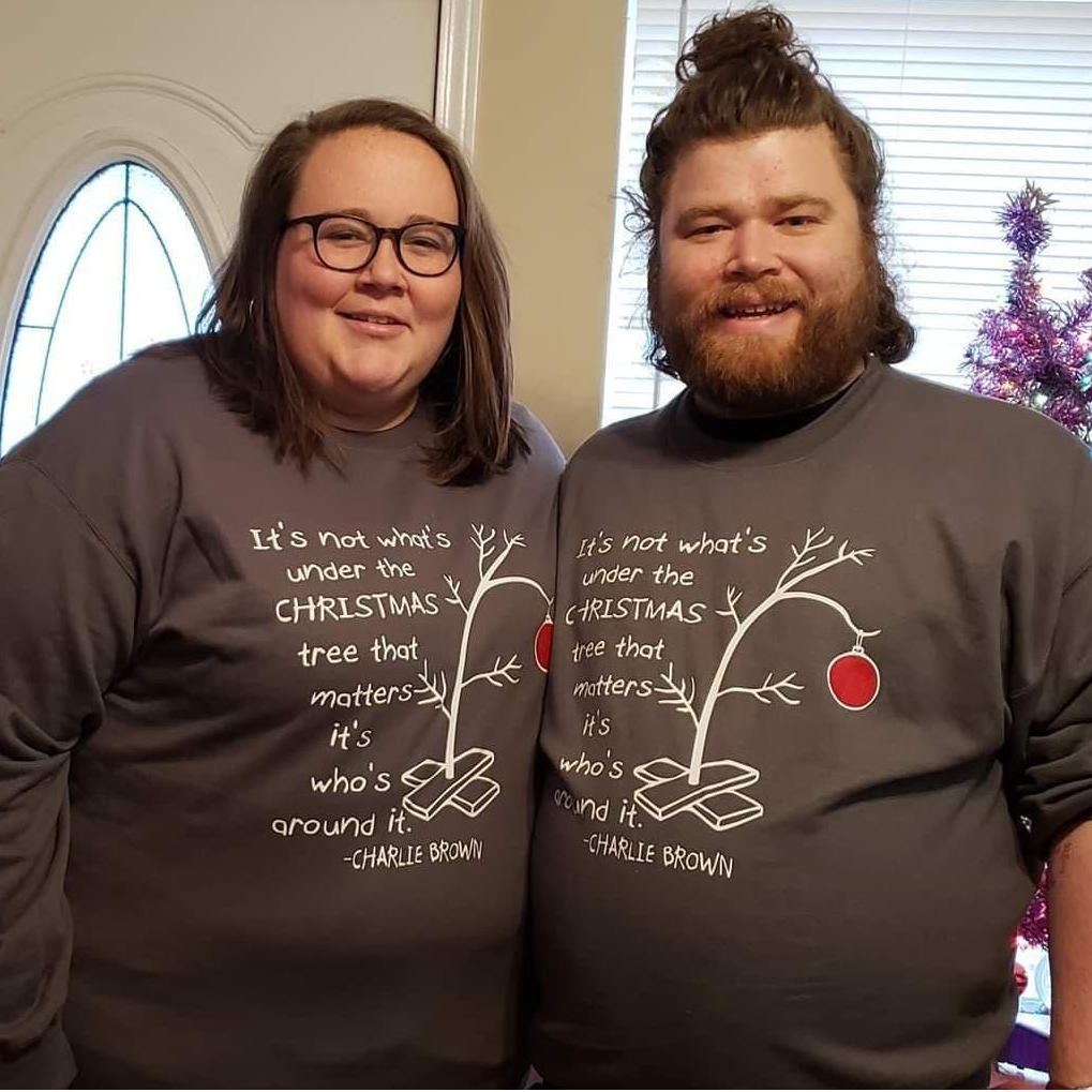 Our first Christmas together, December 2018