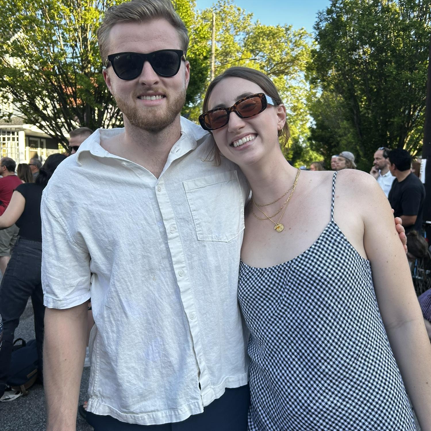 From an outdoor concert in Cleveland. We love going to these types of events with our friends.