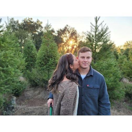First Christmas together at the Christmas Tree Farm