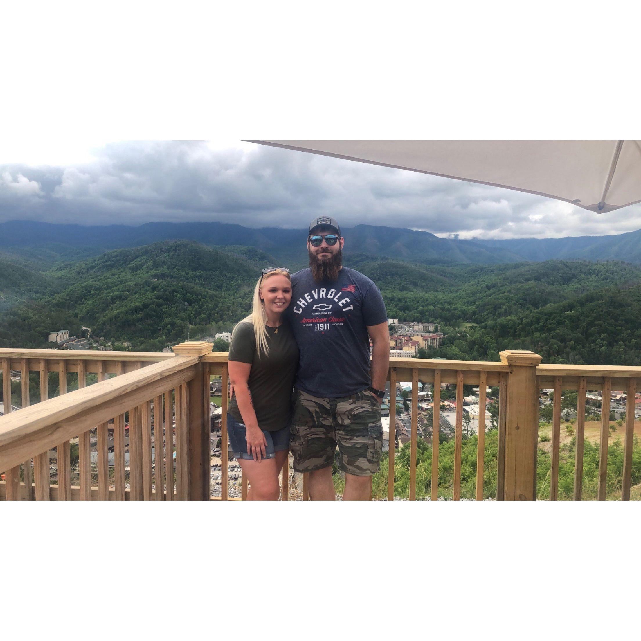Gatlinburg, TN on the skylift