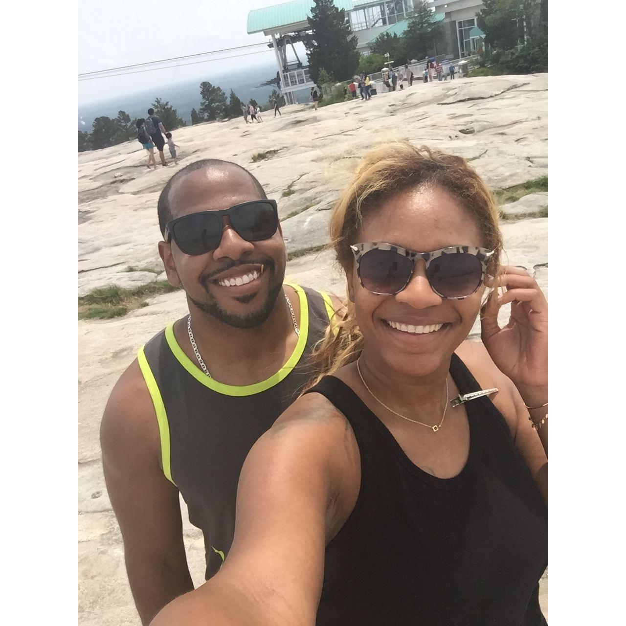 At the top of Stone Mountain!