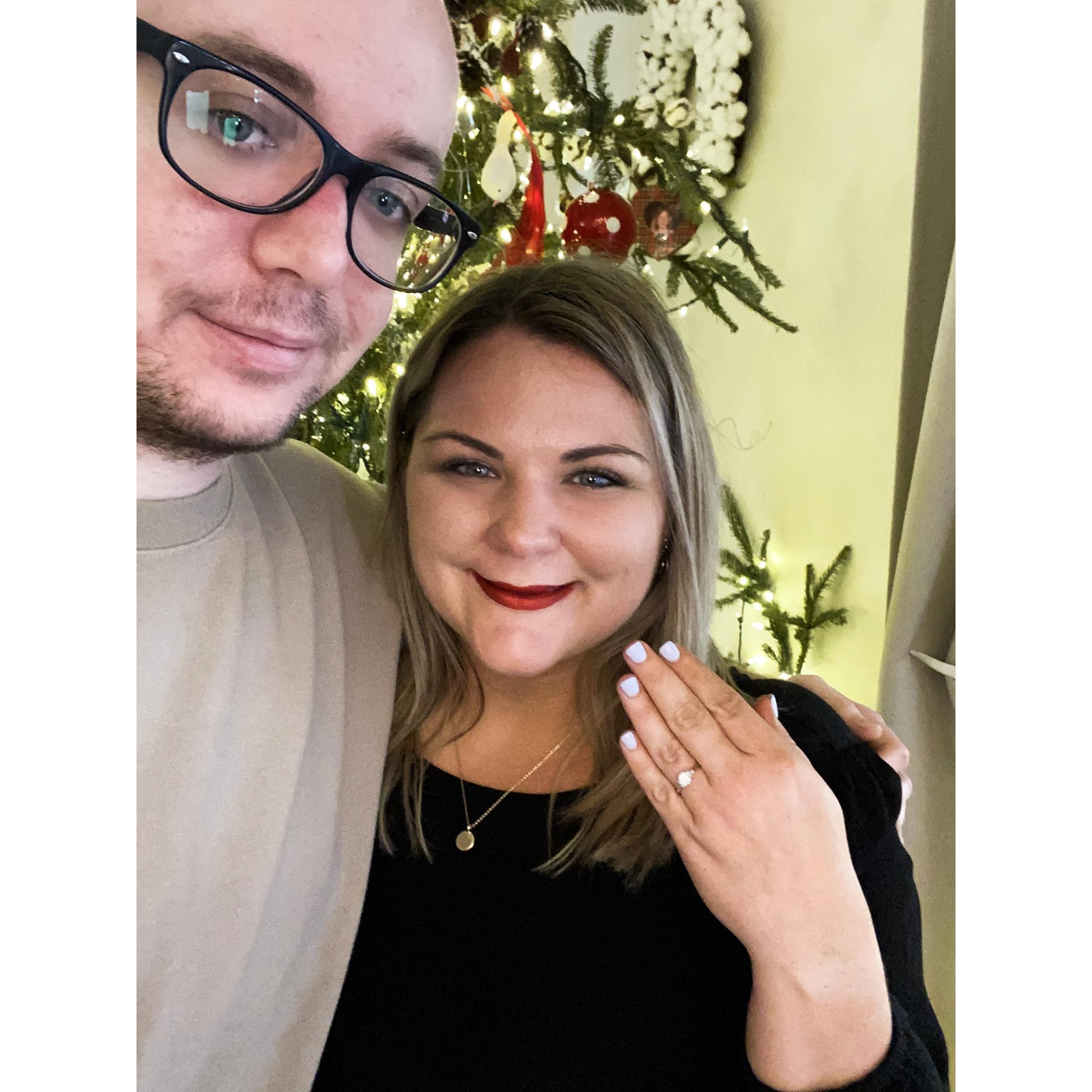 December 2019 - Christmas Day - JP proposed the night before