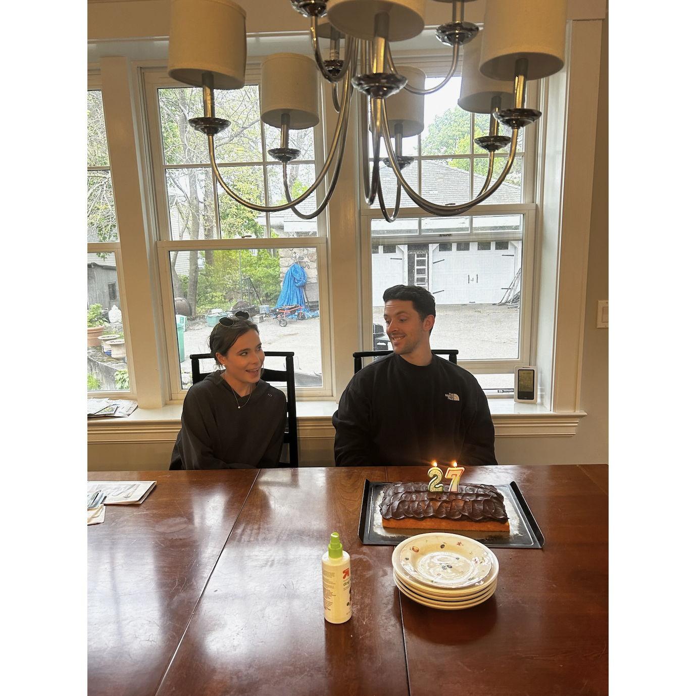 Classic Hudson Sunday Dinner candid - Nick's 27th birthday