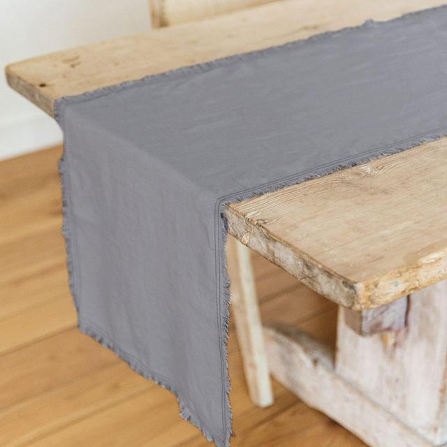 Frayed Linen Runner