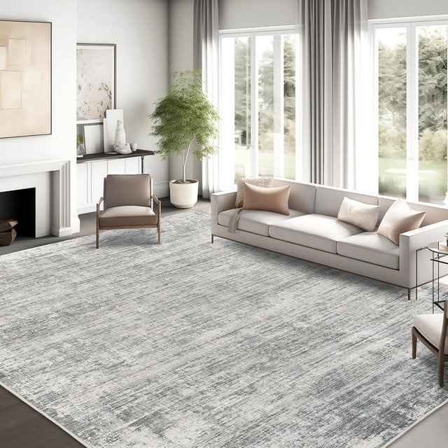 zesthome 8x10 Area Rugs for Living Room, Non-Slip Backing Washable Rug, Modern Abstract Area Rug, Stain Resistant Rugs for Bedroom, Ultra-Thin Large Area Rugs, Area Rug 8x10