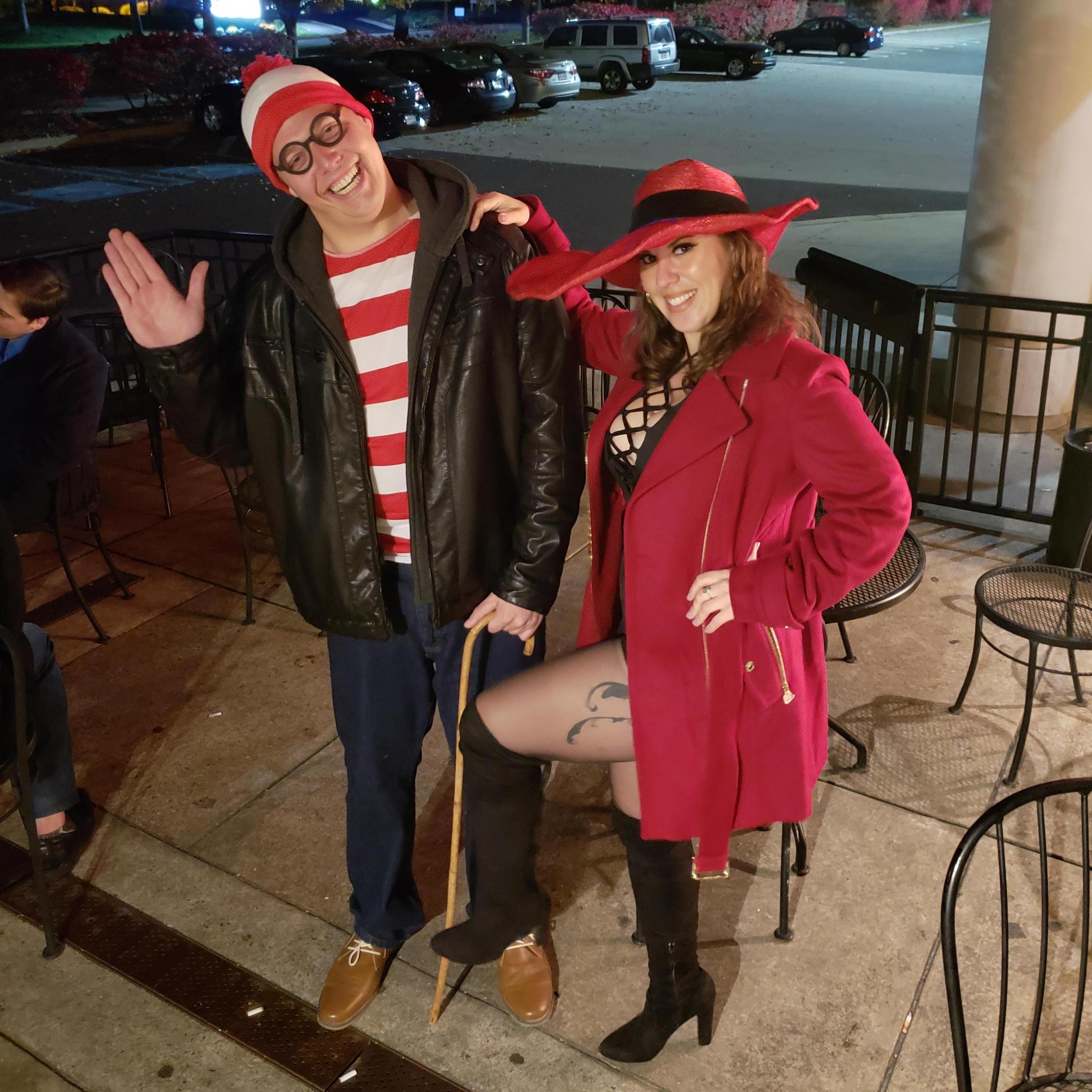 Halloween fun as Where's Waldo & Carmen San Diego
