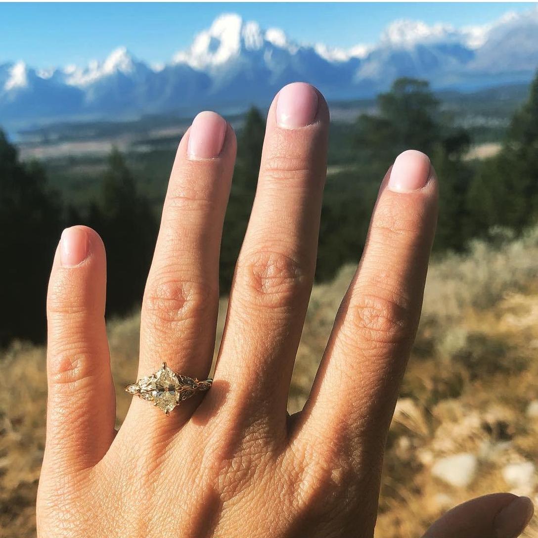 Stunning Ring, Aaron had it especially designed for Destinee