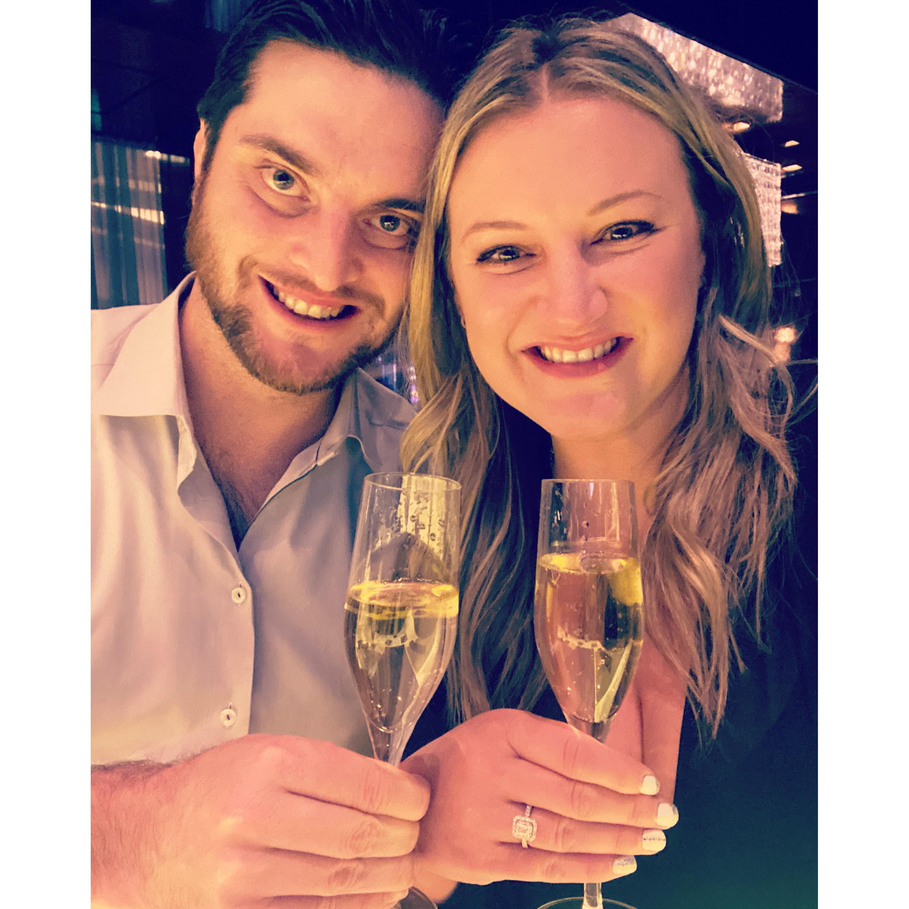 The night we got engaged!