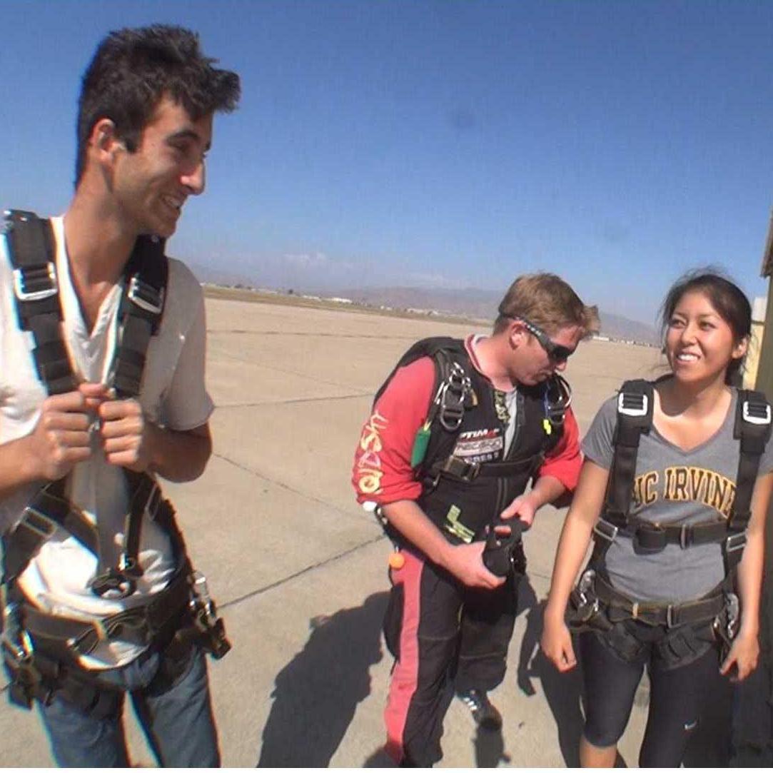 Skydiving for our 6 month anniversary (February 2015)