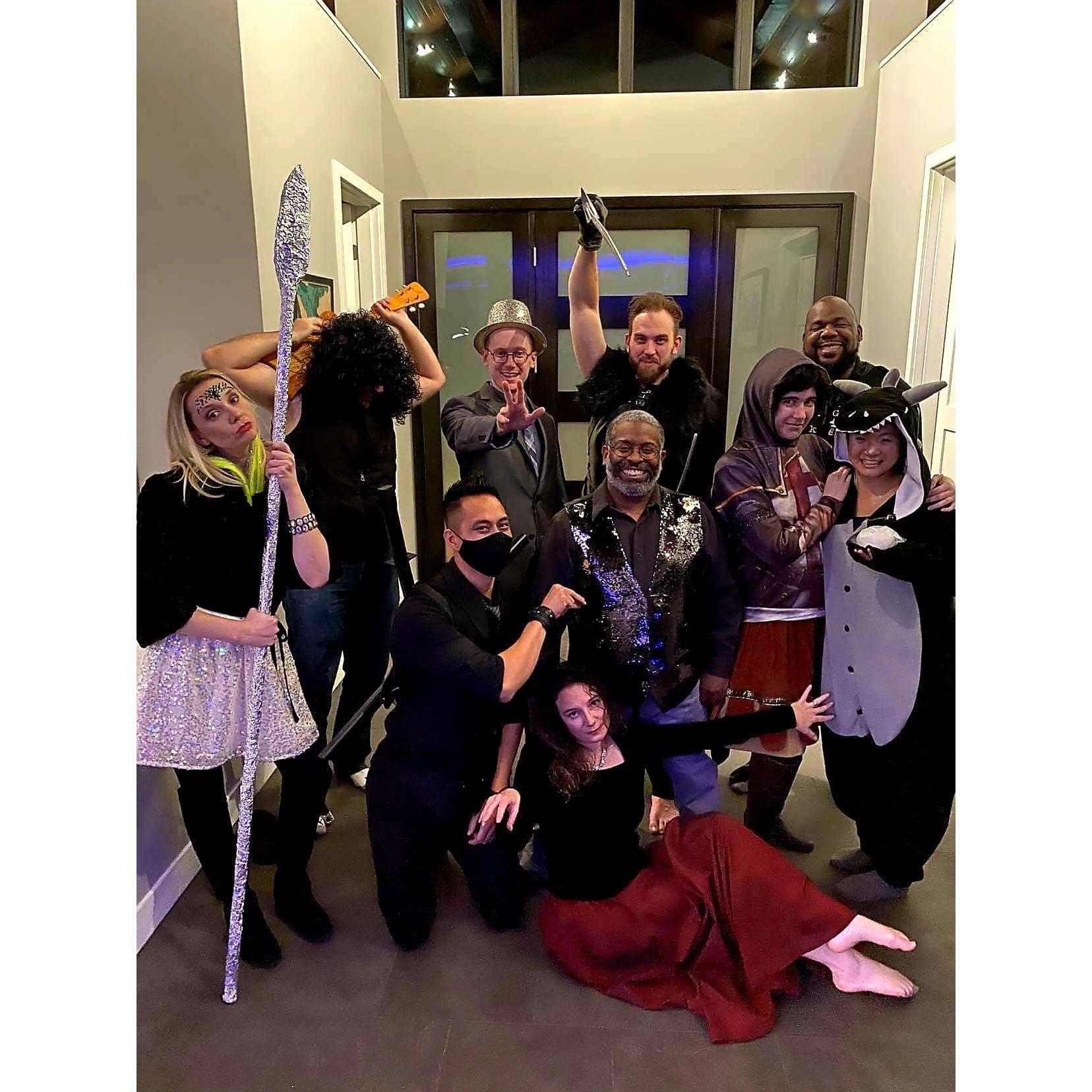 My dance and D&D crew what a great night.
