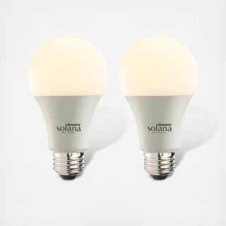 Solana 60 Watt Smart WIFI Connectd LED Light Bulb, Set of 2