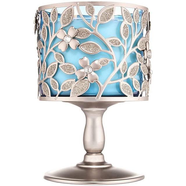 Bath and Body Works Dogwood Pedestal 3 Wick Candle Sleeve Holder