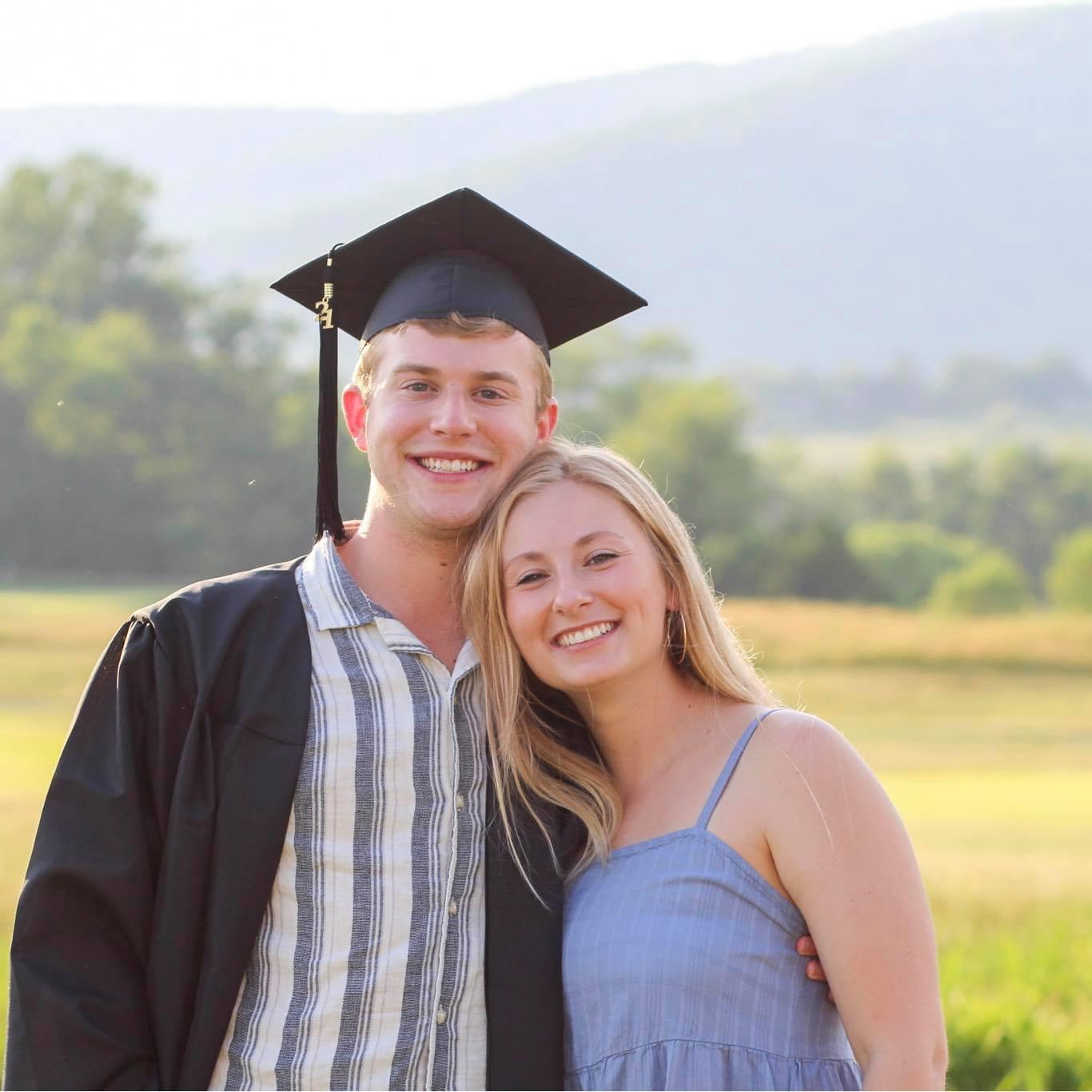 At Chandler's college graduation