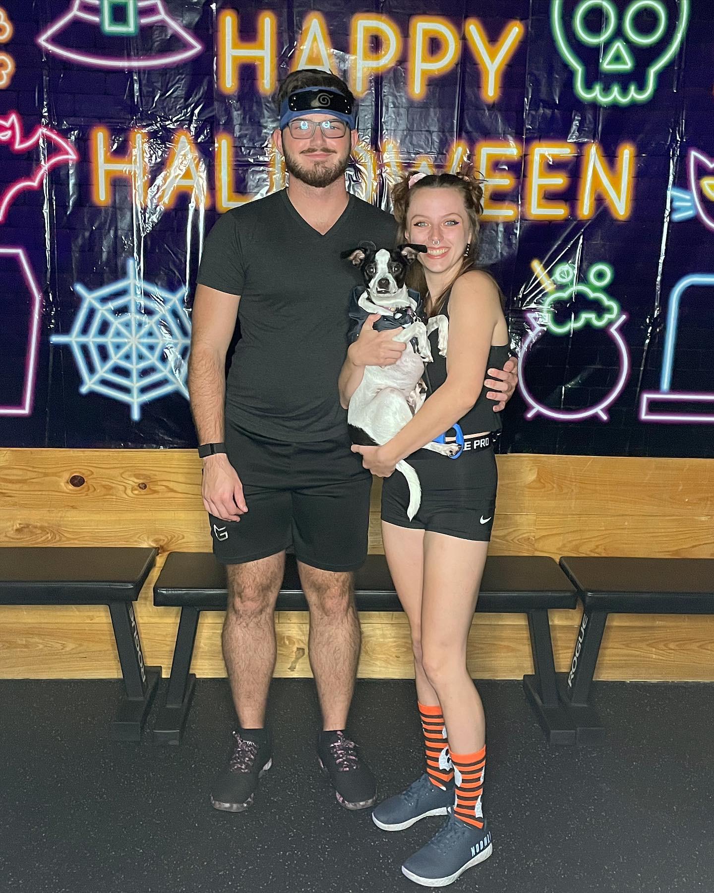 Halloween party at the gym.