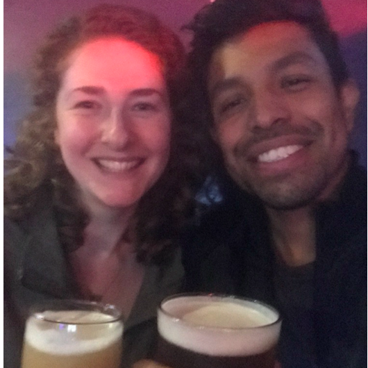 Celebrating us buying our first home!