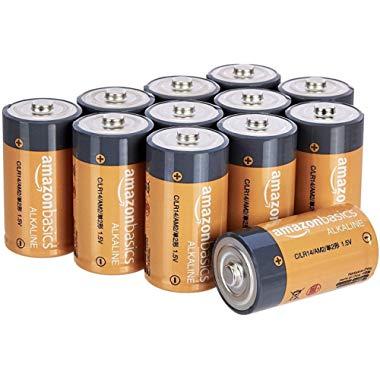 AmazonBasics Alkalibatterien C-Cell Everyday (4 Stück), LR14-12PK, 1
