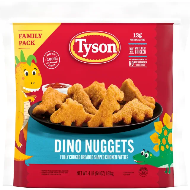 Tyson Chicken White Meat Fun Nuggets - Frozen - 4lbs