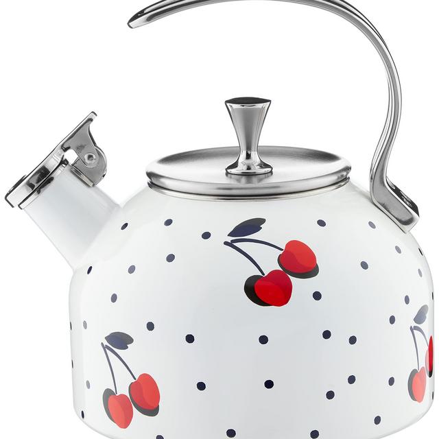 Kate Spade Vintage Cherry Dot Tea Kettle, 3.70 LB, Multi