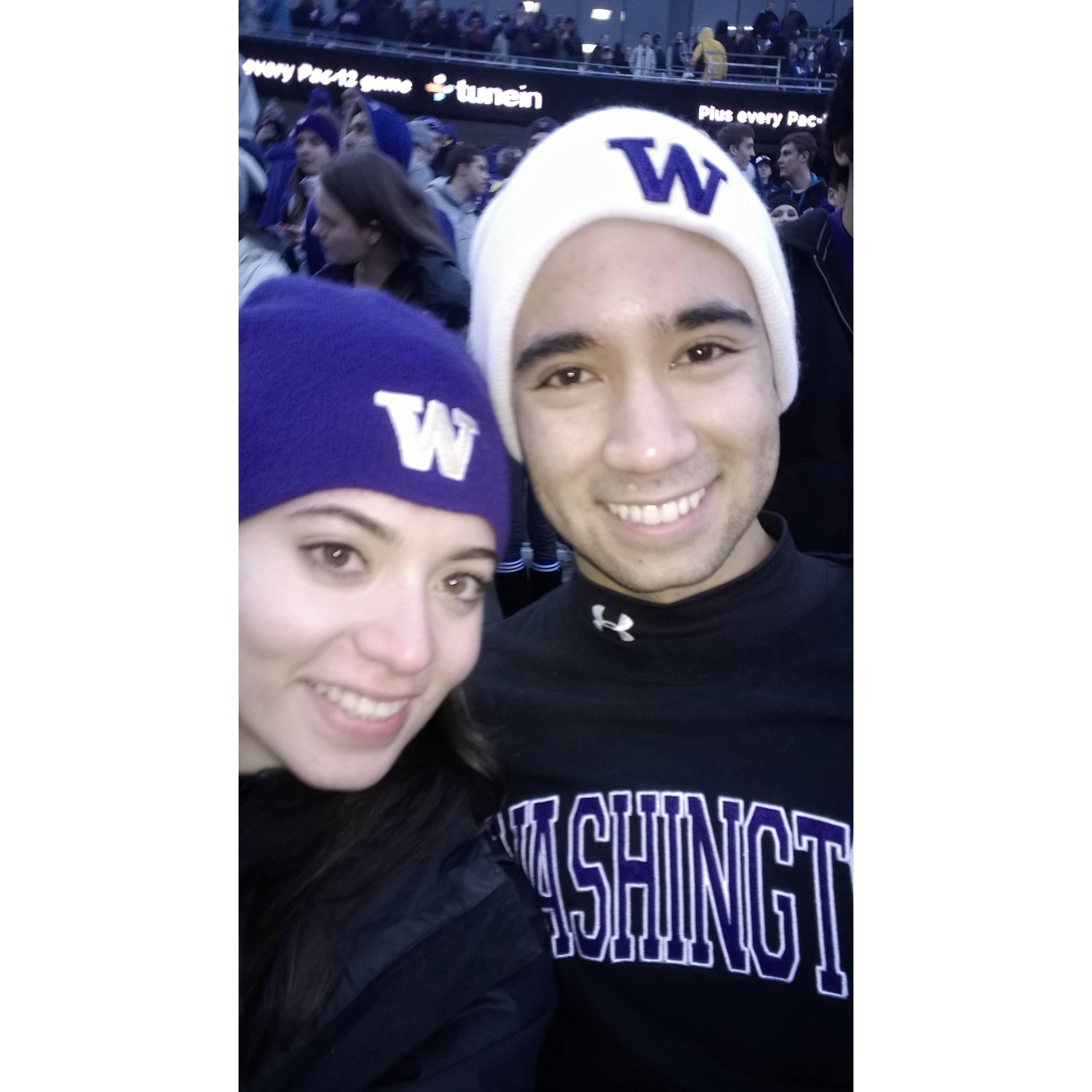 First (and only) UW football game 🏉 - 2013