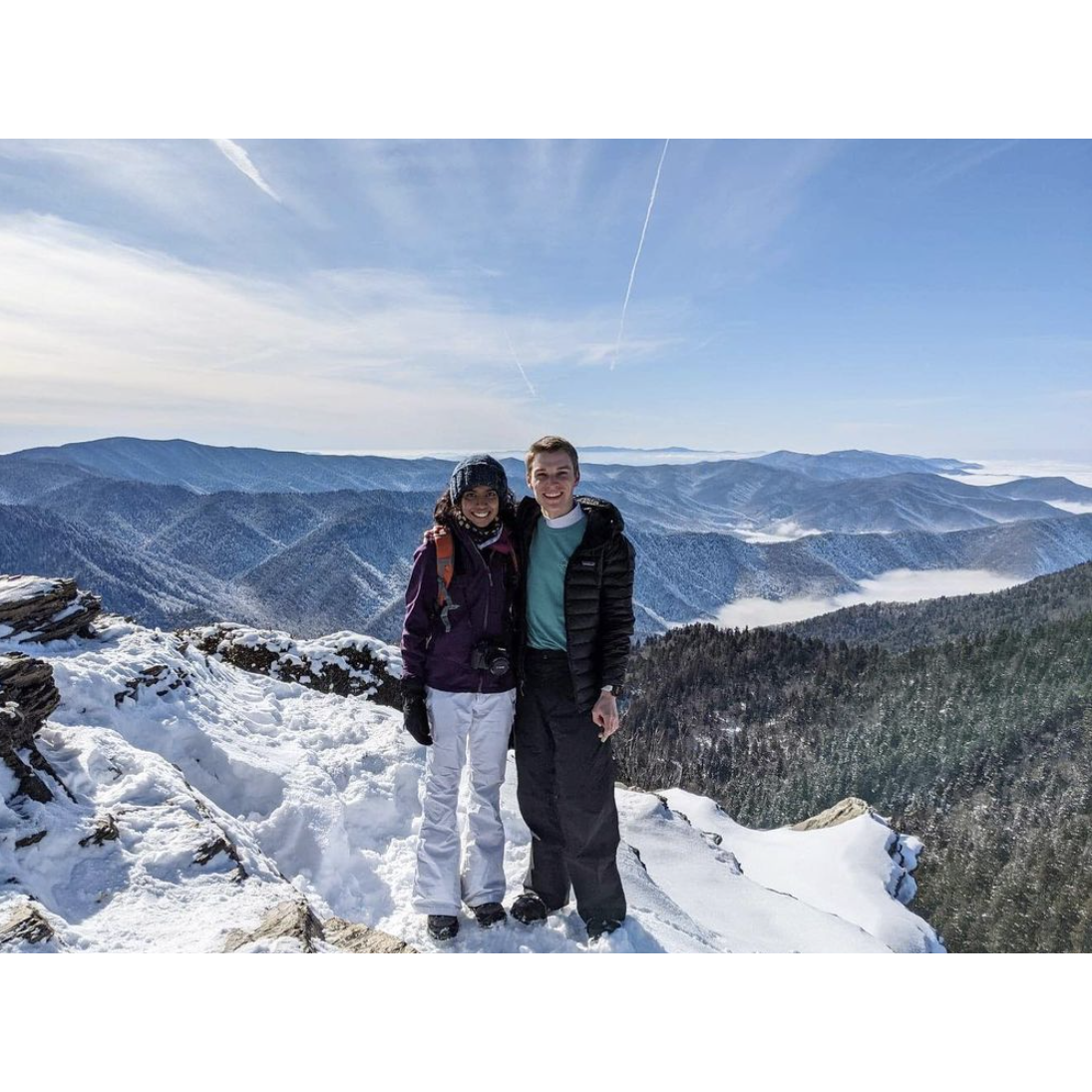 Little did Misha know that in a year, Jordan would be proposing in the same spot!