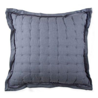 Wamsutta® Vintage Cotton Cashmere Square Throw Pillow in Charcoal