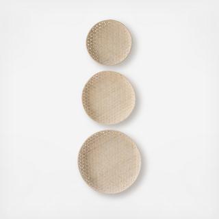 3-Piece Round Bamboo Basket Set