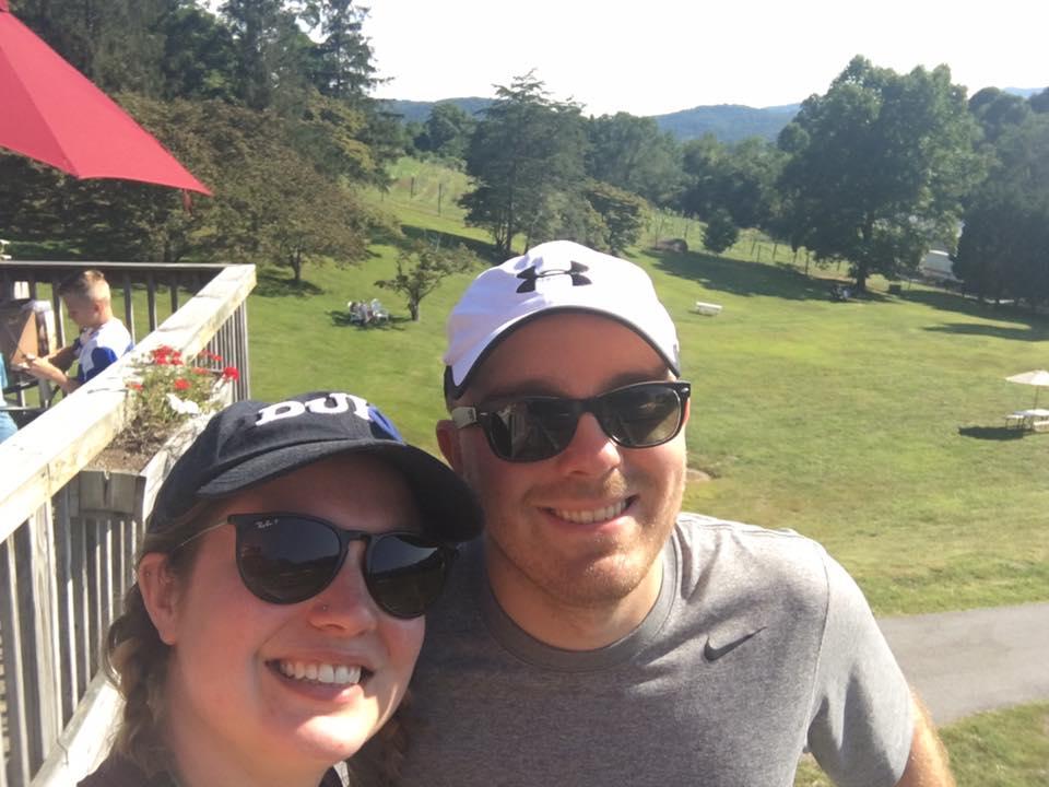 A stop at a vineyard post-hike