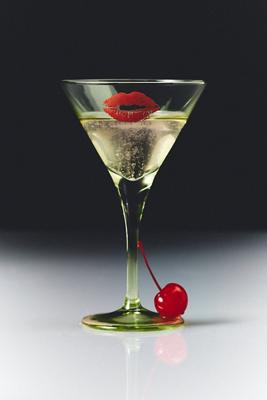 Bisous Martini Glass