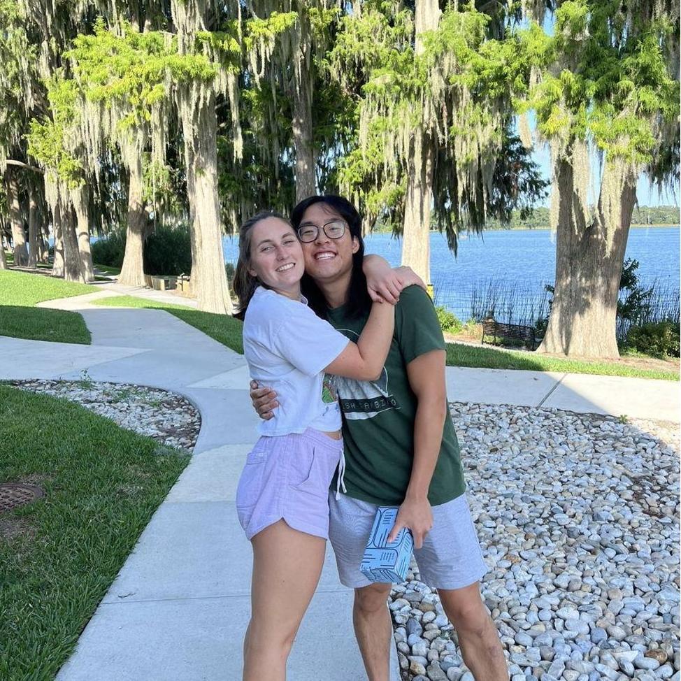 Sydney visits Connor at Rollins during the summer of 2022