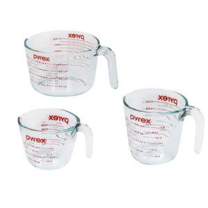 Pyrex Essentials (3-Pack) Glass Measuring Cups Set