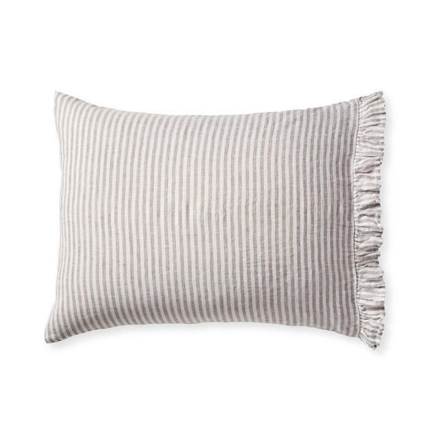 Nantucket Stripe Pillowcases (Set of 2) - Mink, King