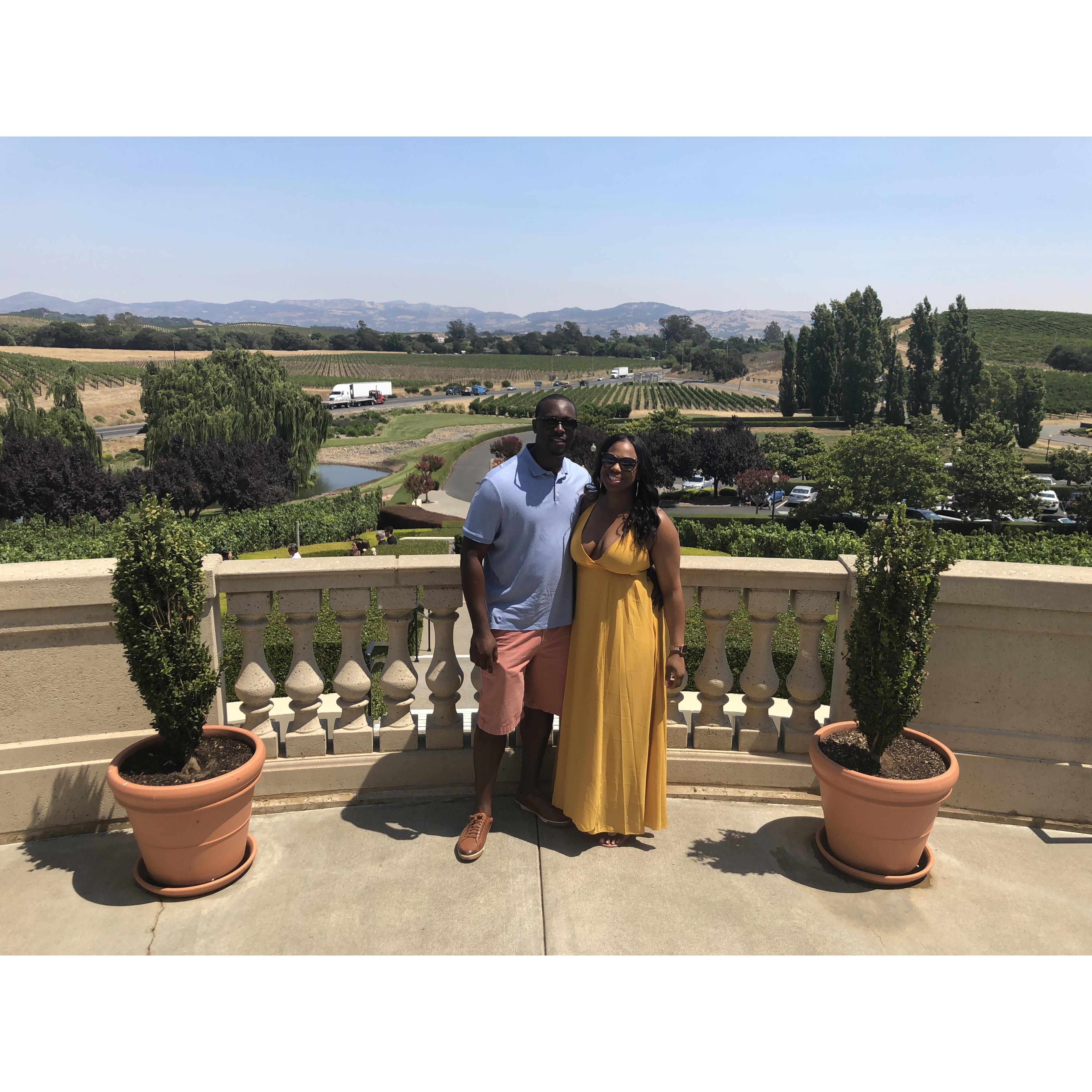 Wine tasting in Napa Valley ( Location: California)