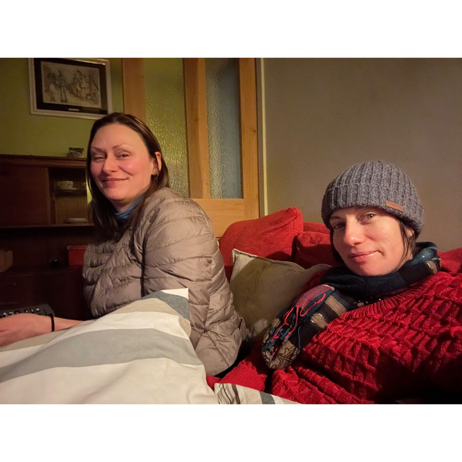 At home in Mundesley.