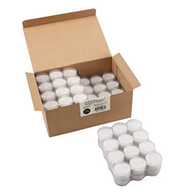 Stonebriar Unscented Long Clear Cup Tea Light Candles 6 to 7 Hour Extended Burn Time, White, Bulk, 96 Pack