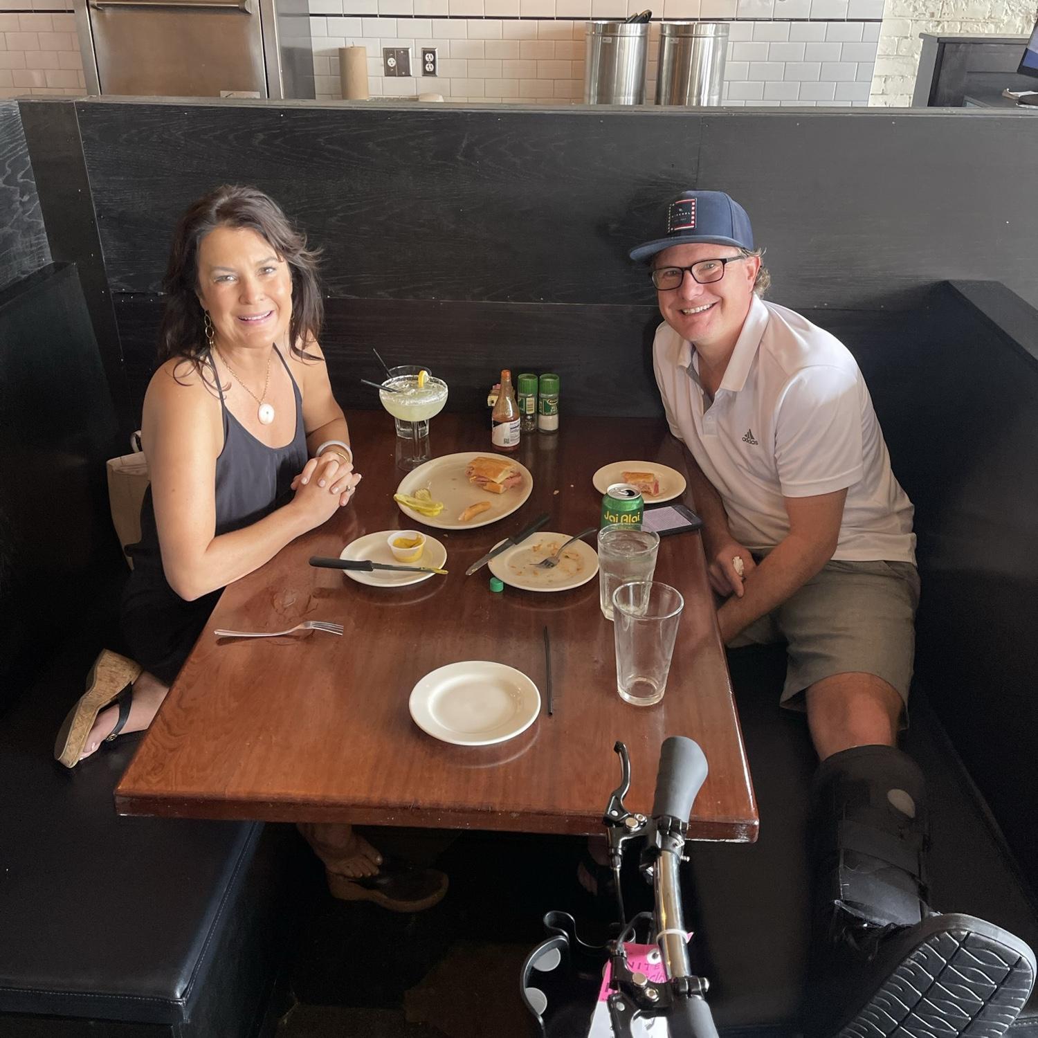 Justin's first Tampa Cuban food experience. Making it count at the historic Carmine's on 7th avenue in Ybor City, FL. Today this is one of only two national historic landmark districts in Florida.